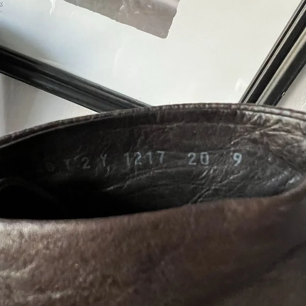 John Varvatos Mens Leather Chukka Boots Made In Italy Size 9 Dark Brown
